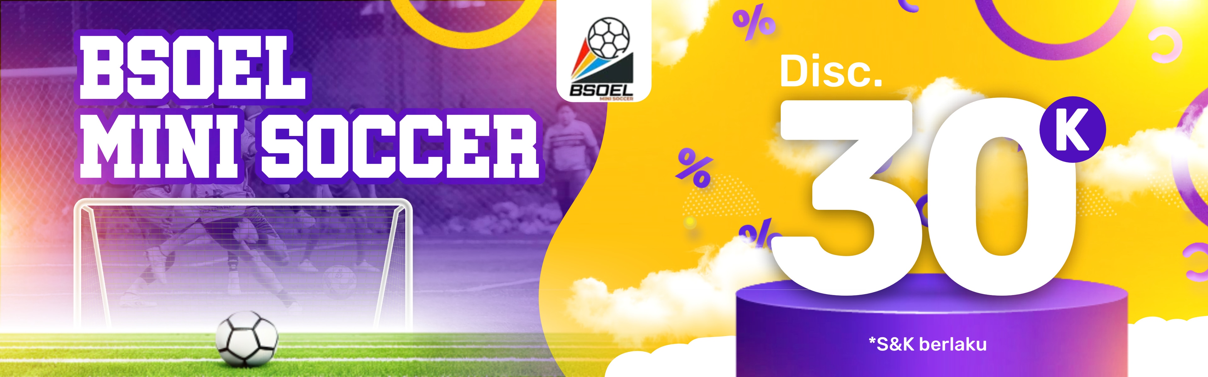 Bsoel Mini Soccer Diskon 30K di Easyticket!